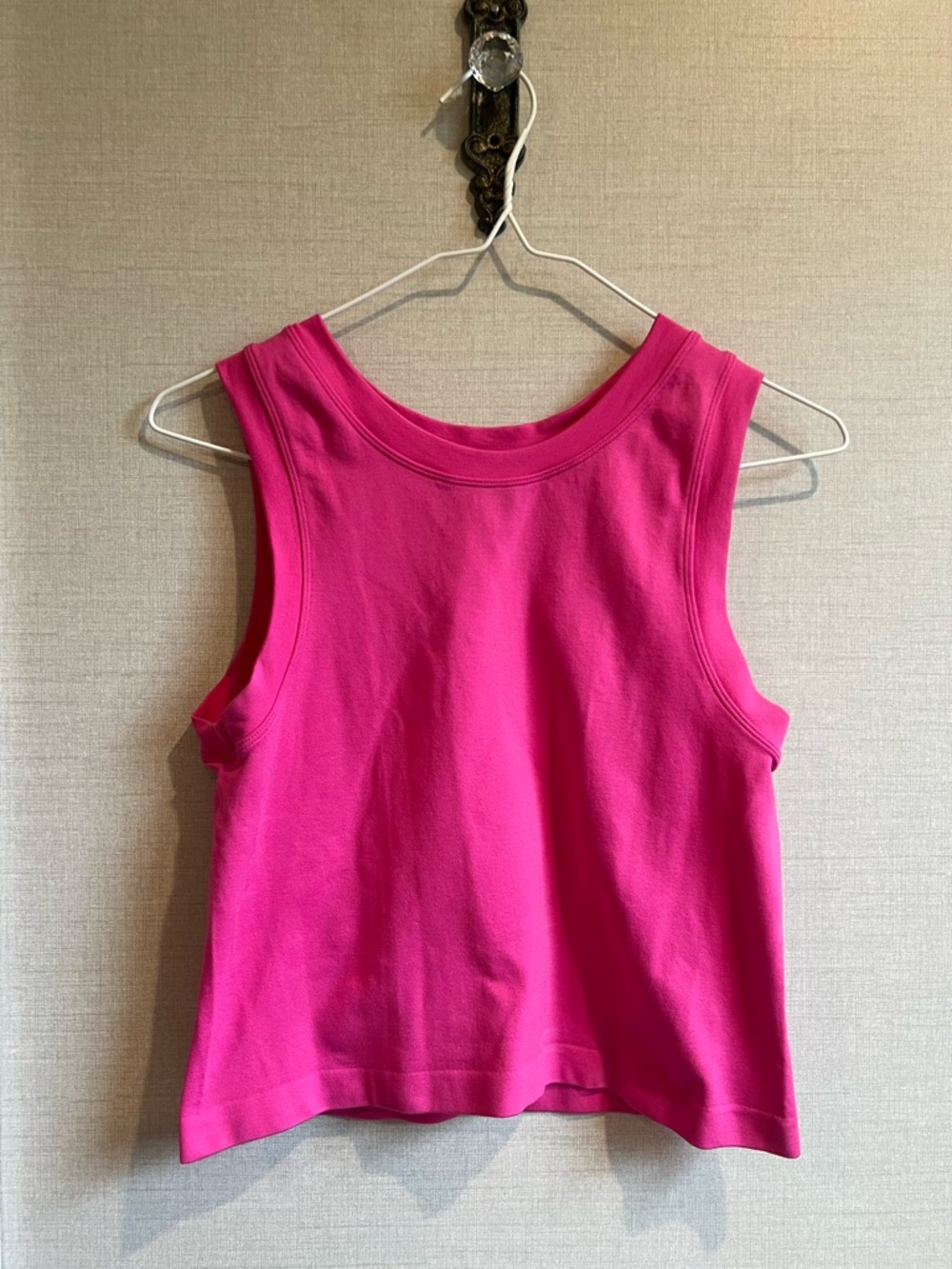 Women's Sleeveless Tank Top in Vibrant Hot Pink